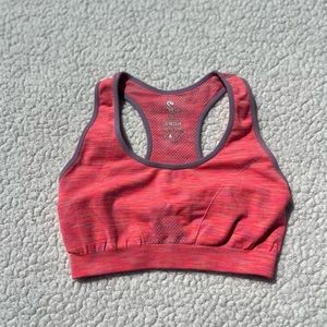 Climawear Woman's Size Small Pink Seamless Sports Bra with no padding
